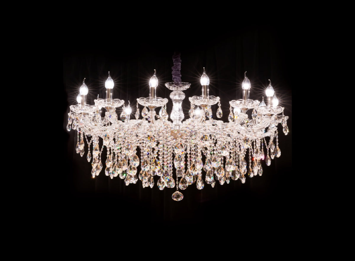 Classic Maria Theresa chandelier Violette high model 14 light